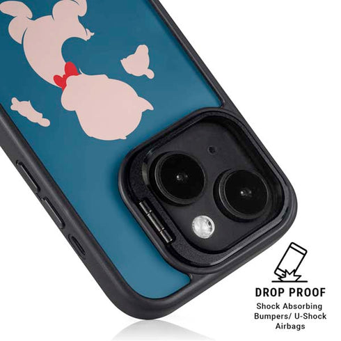 Looney Tunes Porky Pig Identity iPhone 15 Kickstand Case